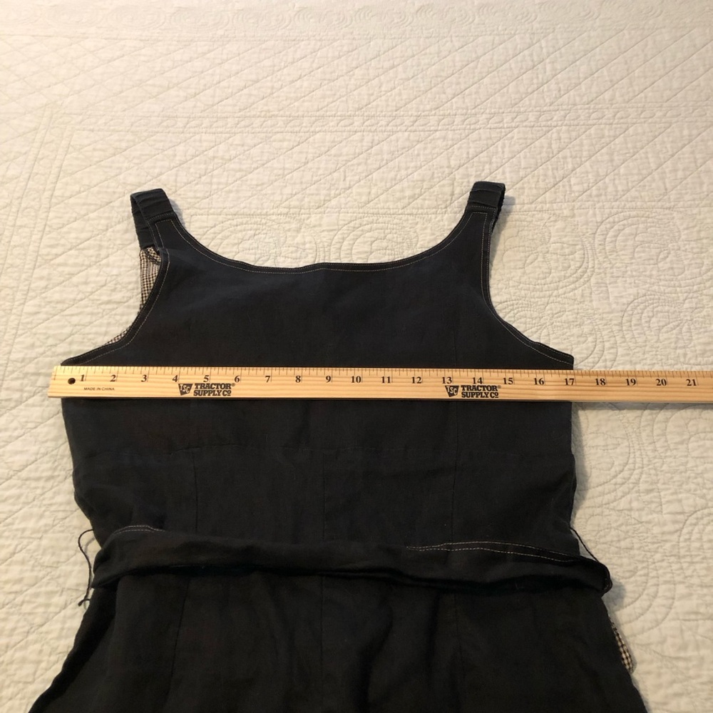 Linea Domani fit and flare black white checked dress. Size 8 - Picture 8 of 9